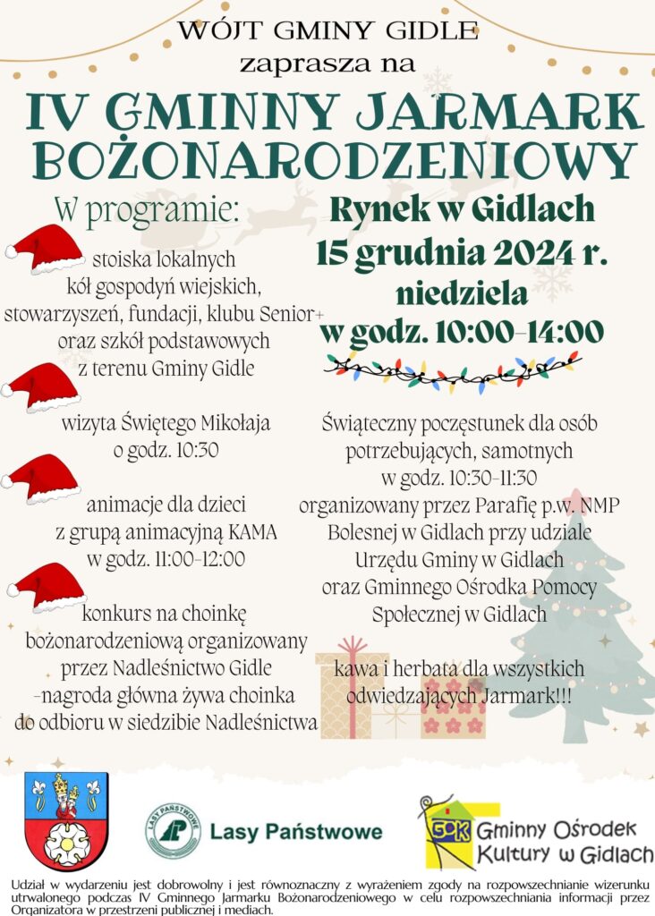 Plakat IV Jarmark Bożonarodzeniowy